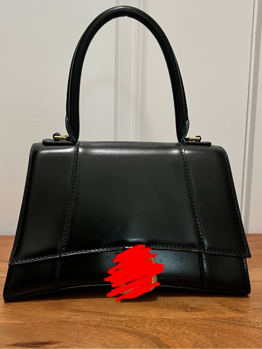 Elegant Black Top-Handle Satchel